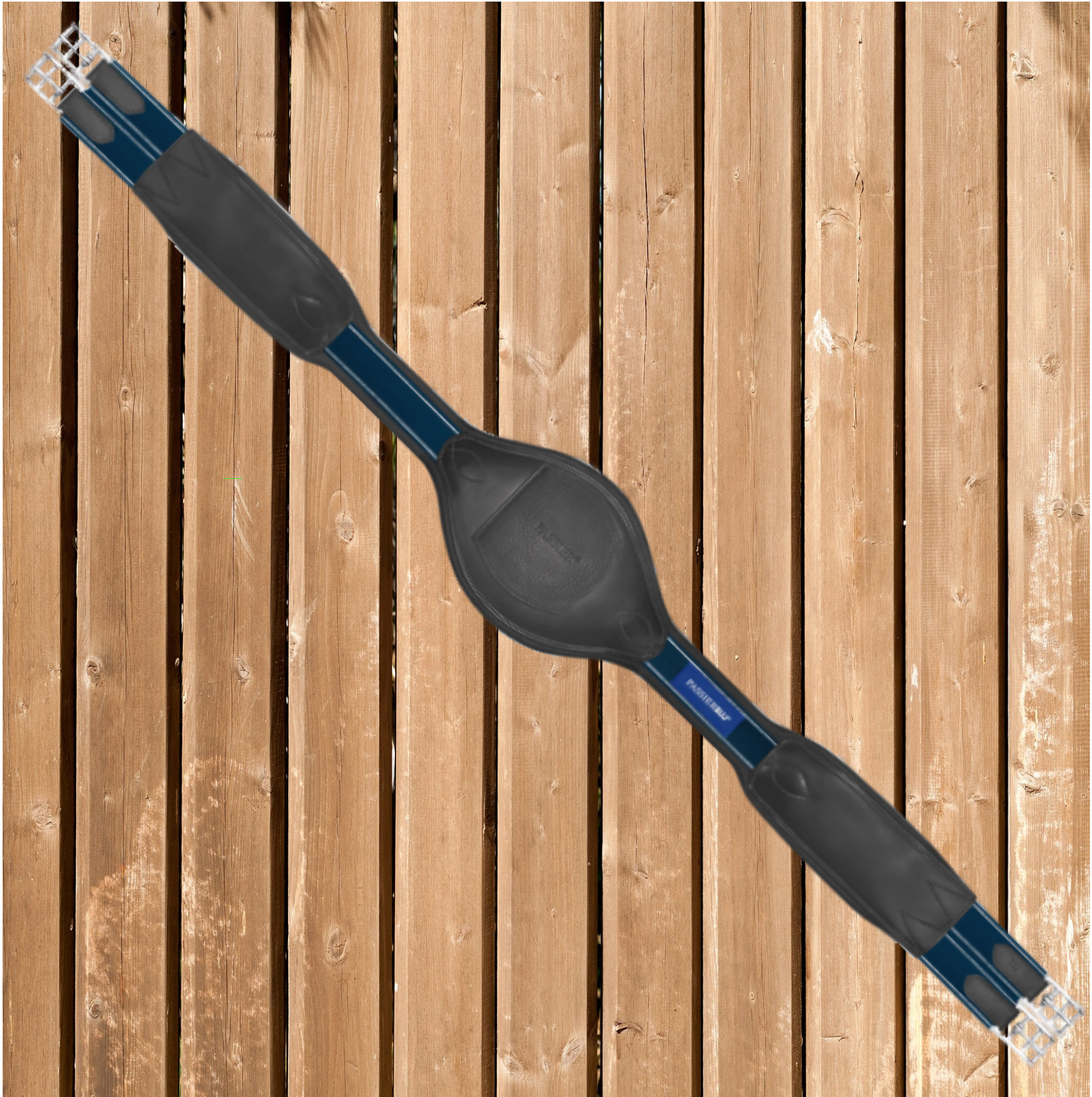 Passierblu Leder Sattelgurt GRIP, schwarz